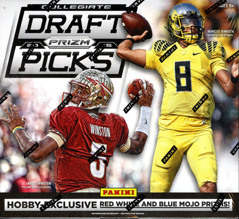 2015 Panini Prizm Collegiate Draft Football Hobby Box