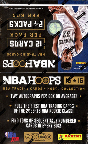 15-16 Panini NBA Hoops Basketball Hobby Box