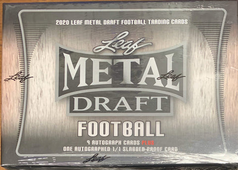 2020 Leaf Metal Draft Football Jumbo